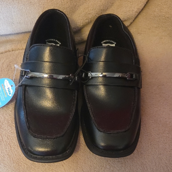 Lonoon undergrouno Other - Classic Black Kids Loafers with Metal Detail